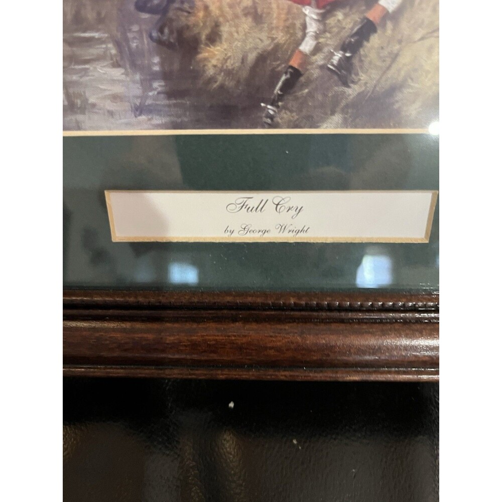 Set of 2 Vintage George Wright Print "Gone Away" "Full Cry" - Picture 3 of 16